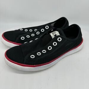 Converse All Star Black Mesh Low Cut Athletic Casual Sneaker Womens 7 Unisex